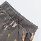 Cool Club, Pantaloni trening pentru fete, gri, imprimeu animale salbatice