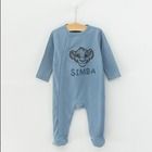 Cool Club, Pijama tip salopeta pentru baieti, albastru, verde, imprimeu Lion King, set 2 buc.