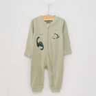 Cool Club, Pijama tip salopeta pentru baieti, mix de culori, imprimeu dinozauri, set 2 buc.