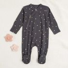 Cool Club, Pijama tip salopeta pentru fete, bumbac organic, roz, negru-grafit, imprimeu inimioare, set 2 buc.