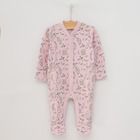 Cool Club, Pijama tip salopeta pentru fete, roz deschis, verde, imprimeu gascute, set 2 buc.