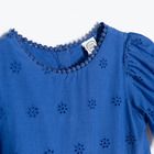 Cool Club, Rochie cu maneca scurta pentru fete, albastru inchis