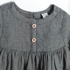 Cool Club, Set pentru fete, Rochie cu maneca lunga, Dresuri, negru-grafit, galben