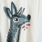 Cool Club, Tricou pentru baieti, ecru, imprimeu cerb, Don't you deer