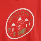 Cool Club, Tricou pentru baieti, rosu, imprimeu Take me to the forest