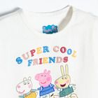 Cool Club, Tricou pentru fete, alb, imprimeu Peppa Pig
