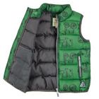 Cool Club, Vesta pentru baieti, verde, imprimeu excavatoare