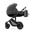 Kinderkraft, Prime, carucior multifunctional 2in1, negru + geanta Mommy Bag