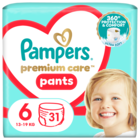 Pampers Premium Care Pants, scutece-chilotel marimea 6, 15+ kg, 31 buc.