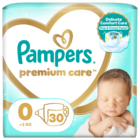 Pampers Premium Care, scutece marimea 0, < 3 kg, 30 buc.