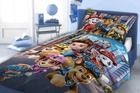 Paw Patrol, The Movie, set lenjerie de pat single, albastru, 160-200 cm
