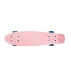 Smiki, placa skateboard tip fish cu roti LED, roz