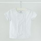 Cool Club, Bluza cu maneca scurta pentru fete, alb, imprimeu flori