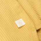 Cool Club, Body cu maneca lunga pentru bebelusi, din tricot striat, galben-mustar