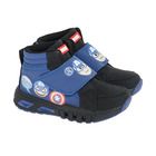Cool Club, Ghete pentru baieti, negru-bleumarin, cu lumini led, imprimeu The Avengers