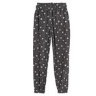 Cool Club, Pantaloni din material textil pentru fete, negru-grafit, cu buline