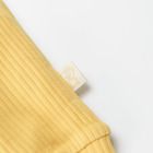Cool Club, Pantaloni pentru bebelusi, din tricot striat, galben-mustar