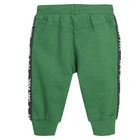 Cool Club, Pantaloni trening pentru baieti, verde, imprimeu Cool dude