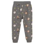 Cool Club, Pantaloni trening pentru fete, gri, imprimeu animale salbatice