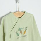 Cool Club, Pijama tip salopeta pentru baieti, ecru, verde, set 2 buc.
