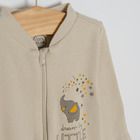 Cool Club, Pijama tip salopeta pentru baieti, gri, bej, set 2 buc.