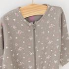 Cool Club, Pijama tip salopeta pentru fete, roz, gri, imprimeu iepuras, floricele, set 2 buc.
