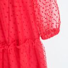Cool Club, Rochie cu maneca lunga pentru fete, rosu