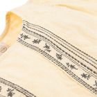 Cool Club, Rochie pentru fete cu maneca scurta, ocru, volane, boho