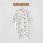 Cool Club, Salopeta din bumbac organic pentru fetite, mix de culori, imprimeu leopard, set 2 buc.