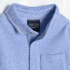 Cool Club, Set pentru baieti, body cu maneca lunga, pantaloni trening, albastru, bleumarin