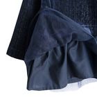 Cool Club, Set pentru fete, rochie cu maneca lunga, bentita, bleumarin