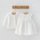 Cool Club, Set pentru fetite, geaca din blanita si rochie, culoare alb
