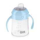 Lovi, cana pentru bebelusi cu mustiuc, albastru, 150 ml