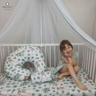 MimiNu, Caprioare, cearceaf din bumbac cu elastic, verde, 80-160 cm