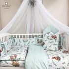 MimiNu, Lulu Natural, set lenjerie de pat single, 90-120 cm