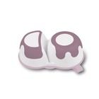 BabyOno, castron compartimentat cu lingurita, mov