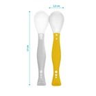 BabyOno, Lingurite flexibile pentru bebelusi, gri/galben, 2 buc.