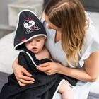 BabyOno, Pinguin, prosop de baie din bambus cu gluga, 85-85 cm