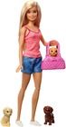 Barbie, Baie pentru caini, set de joaca cu papusa si accesorii