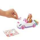 Barbie, Chelsea si machina, set cu papusa si accesorii