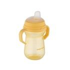Canpol babies, FirstCup, canita anti-varsare cu duza din silicon, galben, 250 ml