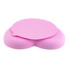 Chicco, farfurie din silicon cu ventuza, roz, 9m+