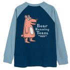Cool Club, Bluza cu maneca lunga pentru baieti, albastru-bleumarin, imprimeu urs