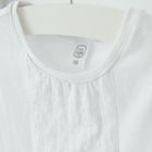 Cool Club, Bluza cu maneca scurta pentru fete, alb, imprimeu flori