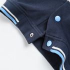 Cool Club, Bluza cu nasturi pentru baieti, gri-bleumarin, imprimeu Monster