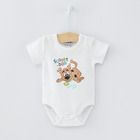 Cool Club, Body cu maneca scurta pentru baieti, bumbac organic, mix de culori, imprimeu Scooby-Doo, set 3 buc.