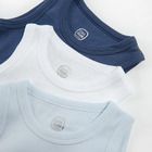 Cool Club, Body fara maneci pentru baieti, bumbac organic, mix de culori, set 3 buc.
