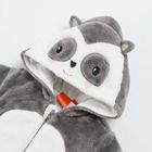 Cool Club, Pijama tip salopeta calduroasa pentru copii, gri, Fisher-Price