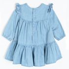 Cool Club, Rochie cu maneca lunga si volanase pentru fete, denim