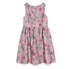 Cool Club, Rochie fara maneci pentru fete, roz, imprimeu flori